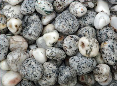 Natural Zebra Polished Pebbles Stones, For Countertops