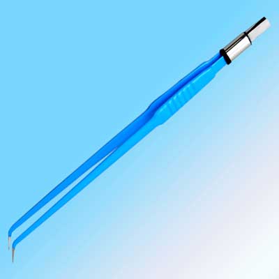 Reusable 9 Inch Straight With Curved Bipolar Forcep
