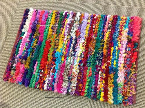 Cotton Chindi Rag Rugs, For Home, Size : 4x5feet