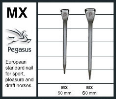 Iron Mx Series Horseshoe Nails