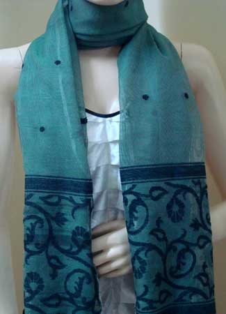 HNS-118d Handloom Scarves, Design Type : Net