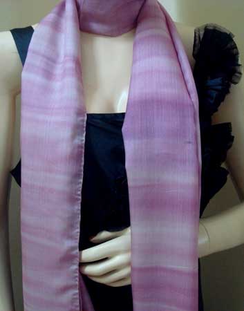 Chiffon Hand Painted Scarves -13d, Size : 40x40inch