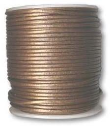 Metallic Leather Cords, For Binding Pulling, Clothing Use, Technics : Machine Made