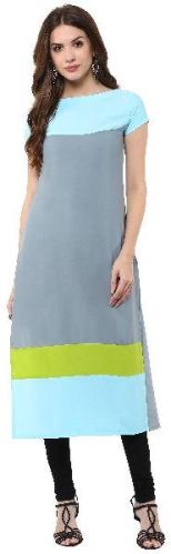 Janasya Women's Multi-Color Casual Crepe Kurti