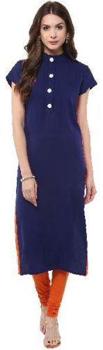 Janasya Womens Navy Blue T Shirt