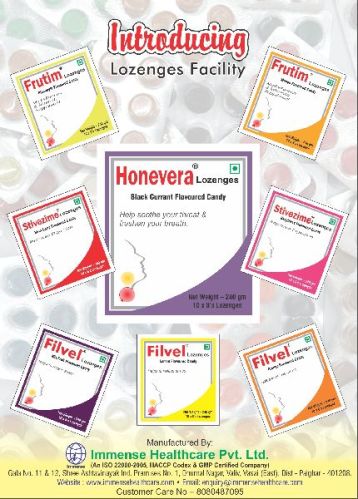 HONEVERA Throat Lozenges, Taste : Sweet