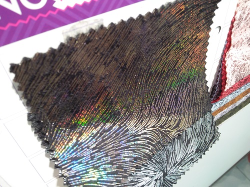 PET Holographic Foil 150cm*2500m/roll, Brand Name : RX for Fabric