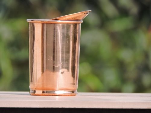 Plain Copper Tumbler WITH Lid, Thickness : 10-20mm