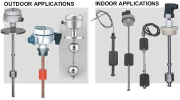 MAGNETIC FLOAT GUIDED LEVEL SWITCH