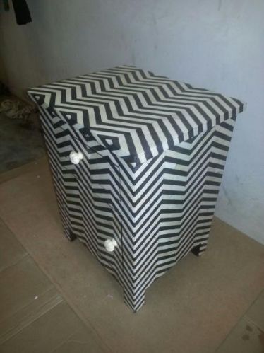 Bone Inlay Bedside