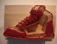 Cardboard Wooden Match Boxes, Color : Red Cream