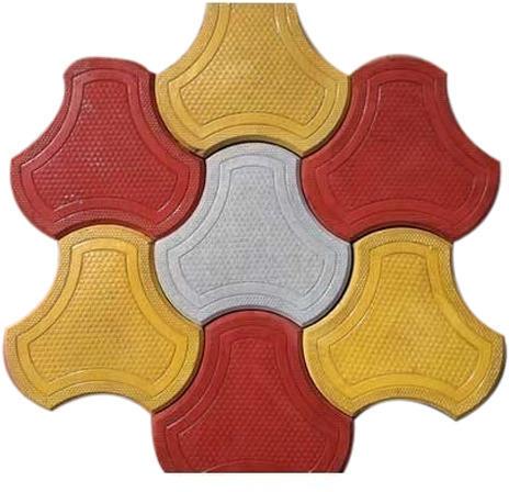 Cement Interlocking Tiles, Color : Red, Yellow, White