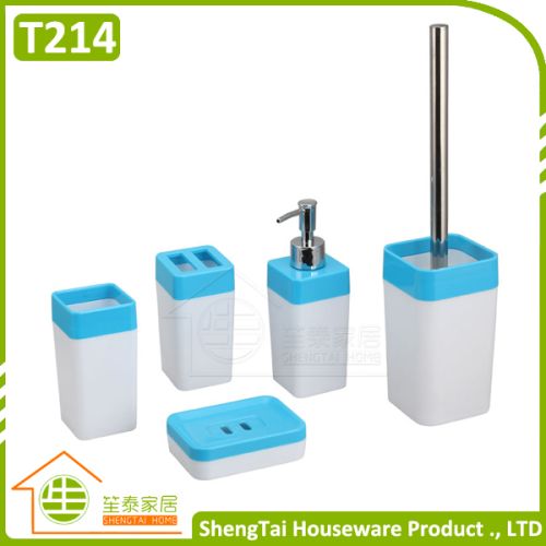 5pcs Plastic Bathroom Set China, China Bathroom Accessories