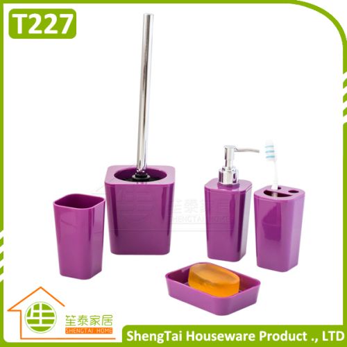 Bathroom Set Supplier Modern Fashion Colorful 5 Pcs Bathroom Product F