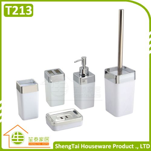 Factory Price Modern White Bathroom Set For Hotel