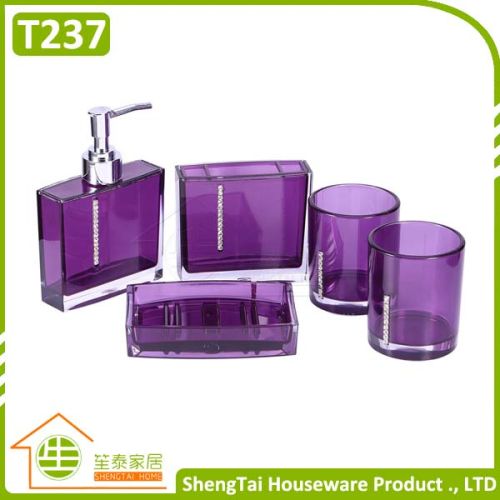 Quality Guarantee Classical Full Transparent Sanitary Bathroom Set Wit