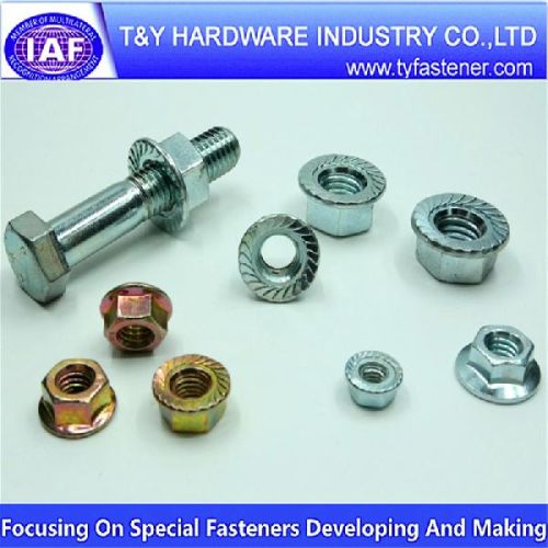 Hex Flange Bolt, Packaging Type : black