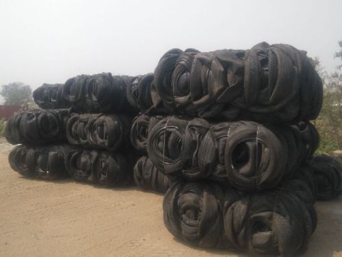 Rubber Radial Tyre Scrap, Color : Black for Recycle