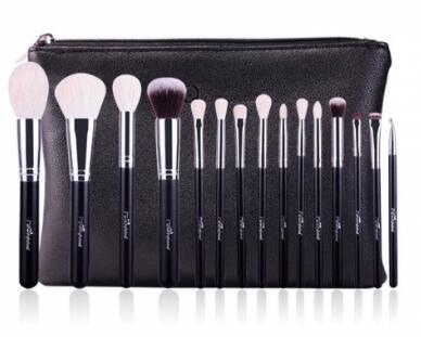 MSQ 15 Piece Natural Hair Professional Cosmetic Brush Set