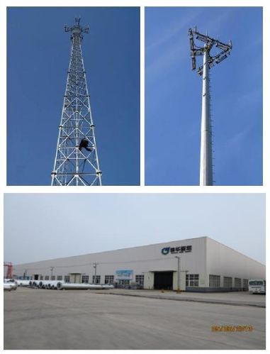 Steel telecom tower, Packaging Type : galvanized