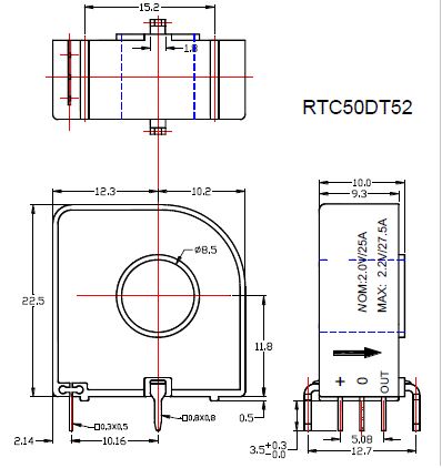 Closed Loop Current Sensor RTC25DT52
