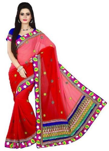 Designer sarees, Material : Soft Silk