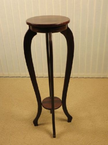 Solid Wood Round Top Tripod Pedestal Table Classic Vintage