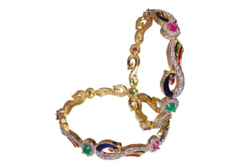 Polished Artificial Bangles, Feature : Durable Material, Attractive Stones Beads, Reasonable Rates