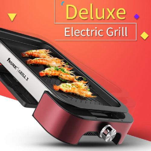 Electric BBQ Grill With Non-stick Surface Korean Griddle
