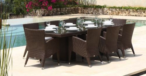 CAMBRIDGE RECTANGULAR OUTDOOR DINING SET