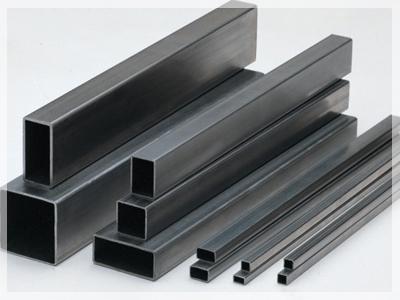 Polished Stainless Steel Square Pipes, Color : Black