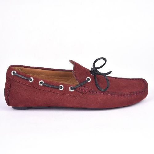 Classe Italiana Romain Burgundy Nubuck Loafer