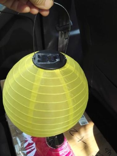 Supply Fabric Lanterns With Solar Panel For Indoor/outdoor Decoration