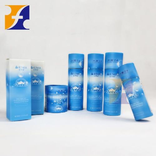 Cylinder Cosmetic Packaging Boxes Protects Skin To Taste /Cosmetic Cre