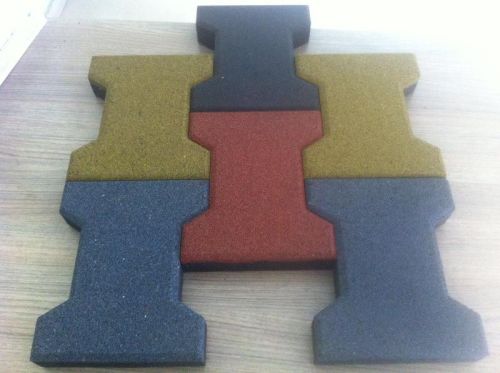 SBR Rubber I-Paver Block, Size : 3pc = 1sqft