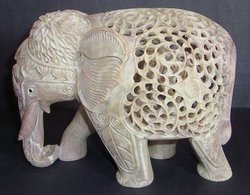 Soapstone Elephant Statue