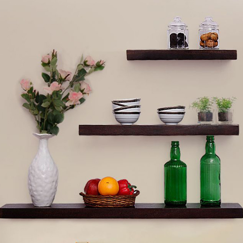 Wooden Wall Shelf, Width : 23'