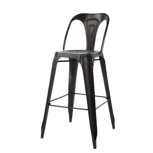 Black Color Metal Bar Chair, Feature : Comfortable, Corrosion Proof, Light Weight