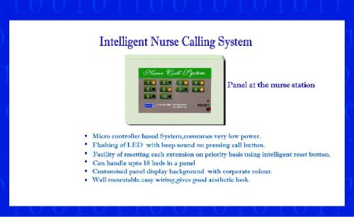Semi Automatic Electric Nurse Calling System(Intelligent), For Hospital Use, Certification : CE Certified