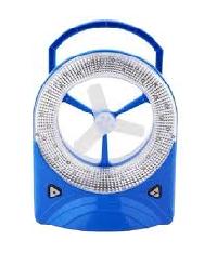 Rechargeable Fan With LED Light, Color : Blue