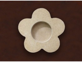 MDF Flower Shaped Tea Light Holder, Size : 3.5