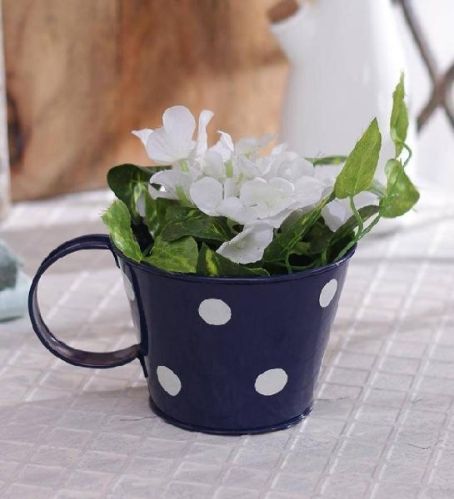 Craftkriti Blue Small Polkadot Cups