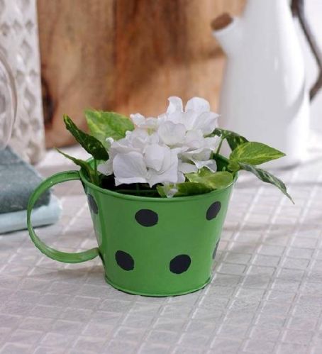 Craftkriti Green Small Polkadot Cups