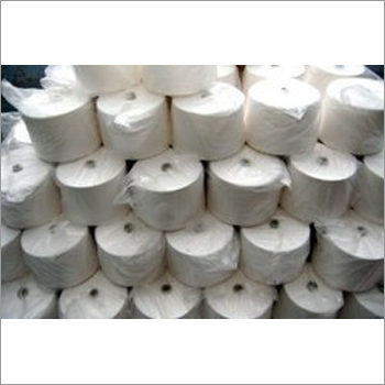 30s Polyester Spun Non Virgin Yarn, For Knitting, Sewing, Weaving, Pattern : Plain