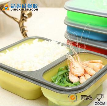 Silicone Lunch Box, Brand Name : JX for Tableware
