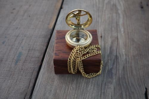 Brass Compass 1.5 Inch