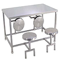 Stainless Steel Dining Table Set, Size : Multisizes