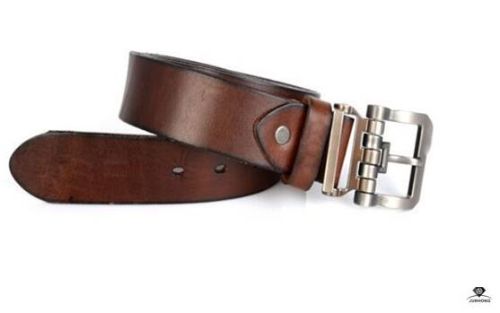 Men Real Leather Pin Buckle Belt