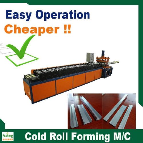 Aluminium Ceiling Channel Roll Forming Machine, Brand Name : Pusheng