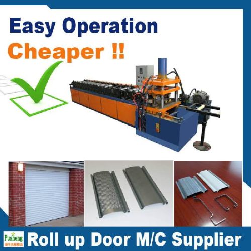 Rolling Shutter Door Roll Forming Machine, Brand Name : Pusheng